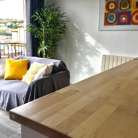 Apartment T1 Bis Hyper Centre, Jolie Vue Balcon, Commerce, Bus A 50 M, Parking